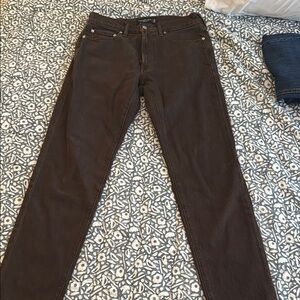 Abercrombie & Fitch Men's Straight Jeans - Dark Brown